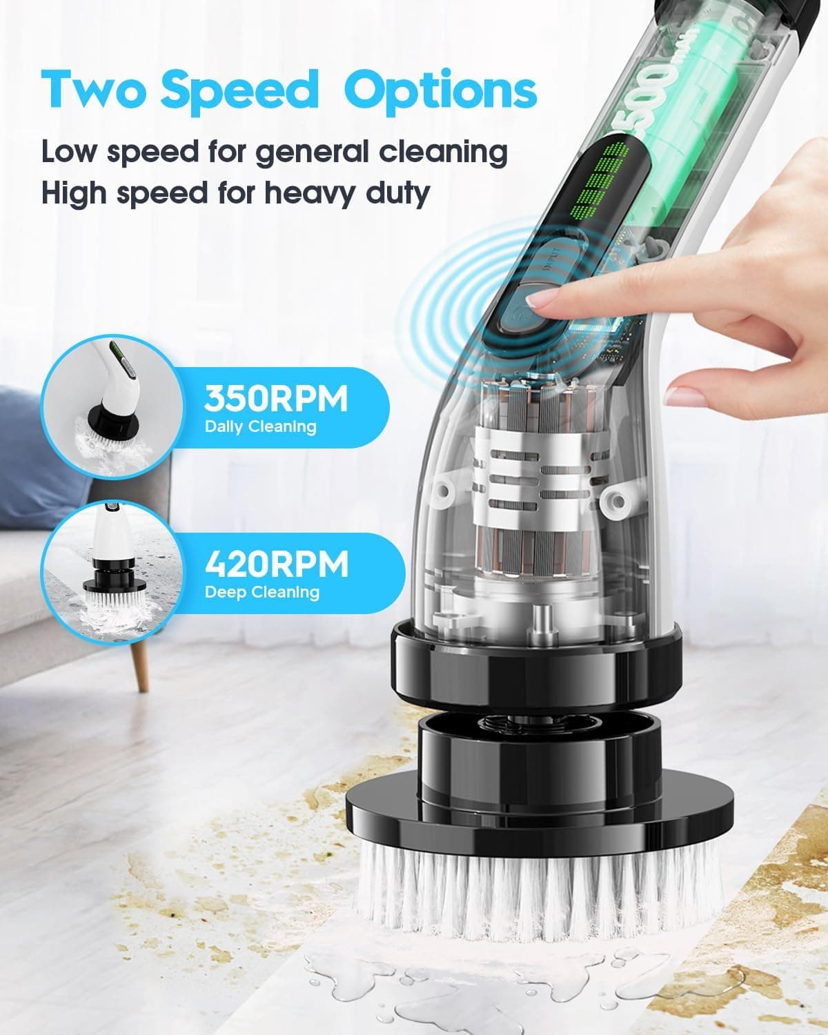 Electric Spin Scrubber (Cordless Power Shower Scrubber) thumbnail 3