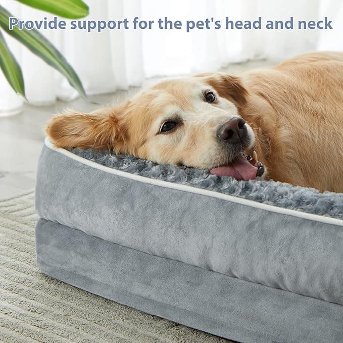 Sofa-Style Design: Three-sided bolsters provide the perfect headrest and a sense of security.